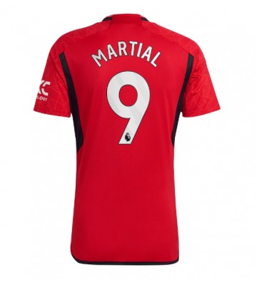 Manchester United Anthony Martial #9 Koszulka Podstawowych 2023-24 Krótki Rękaw